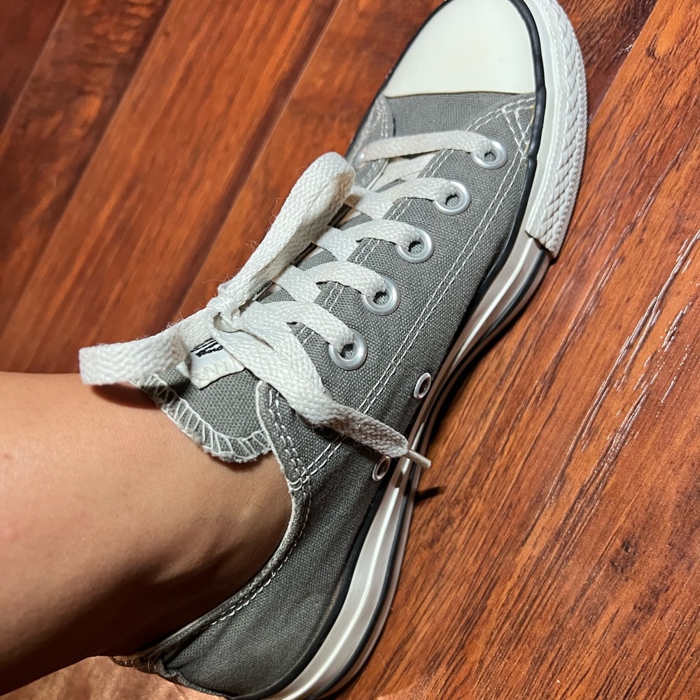 Converse Gray and White Women's Shoes - Picture 11 of 11